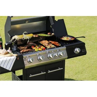 Orca Gas Grill 4 Burner + 1 Infrared Burner + 1 Slide Burner - Black
